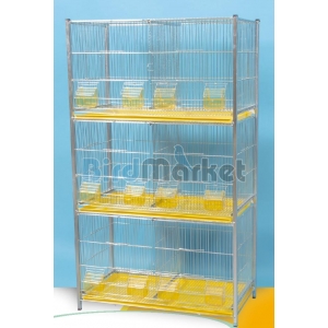 Κλουβί Ζευγαρώστρα Αναπαραγωγής Τριόροφη Νίκελ